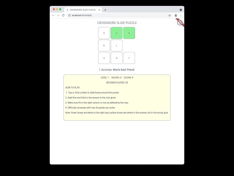 Cross Slide (an entry into the Flutter Puzzle Hack Dev Post Challenge)