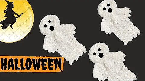 Easy Crochet Ghost Applique