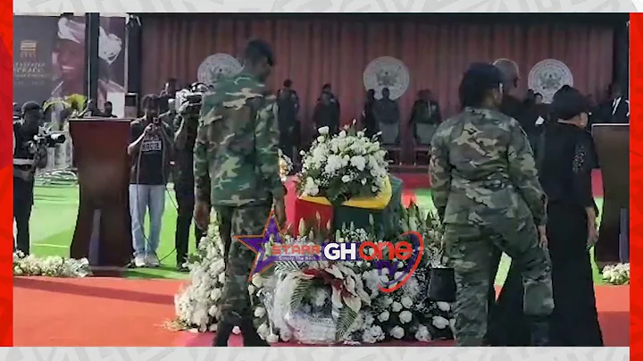 Pres. Mahama Arrives At Funeral Of Nana Konadu Agyeman-Rawlings