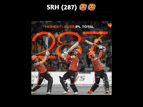 srh team created a history by scoring highest total #srhvsrcb #srh #rcb #ipl2024