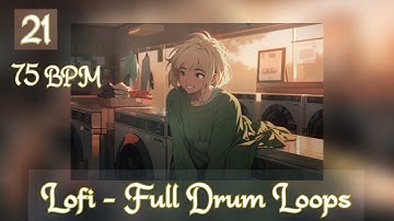 [FREE Lofi Sample Packs] 75 BPM Serpent Lofi Full Drum Loops 21 | Free Download Stock Drum Samples