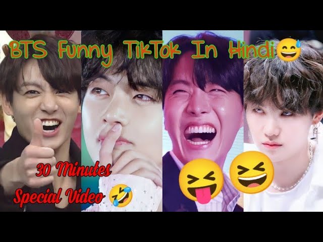 BTS Funny Tik Tok In Hindi Video // 30 Minutes Special Video, Try Not To  Laugh 🤣😆 (Special-3) - YouTube