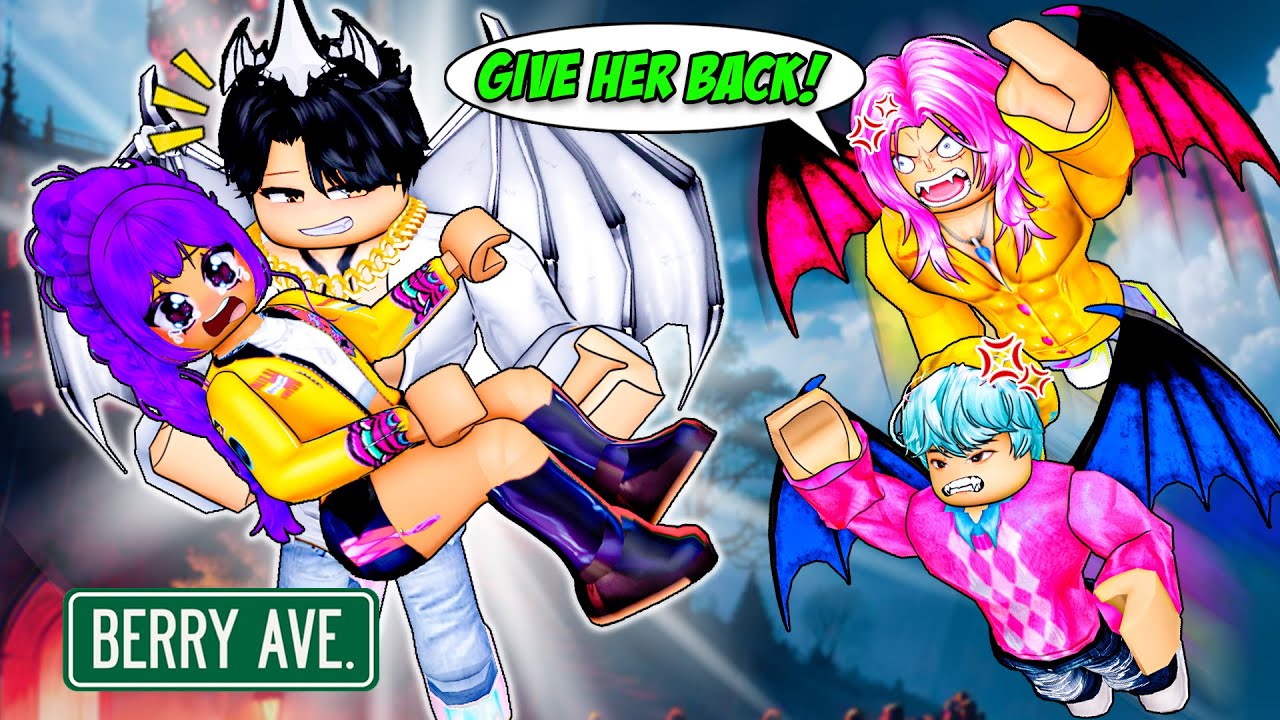 RUMI Stuck In With Three Demon SAJA BOYS  In ROBLOX (Berry Avenue Story)