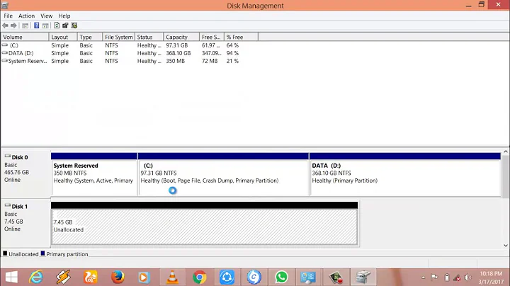 How to Allocate the unallocated space in Hard Drive without using any app in windows..