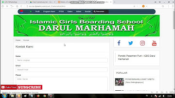 SOURCE CODE WEBSITE PESANTREN DENGAN PHP MYSQL