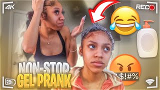 Twin Sister Does My Hair pt.6 ( NON-STOP GEL PRANK!) | TheWickerTwinz