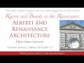 Alberti and Renaissance Architecture, with Il Kim
