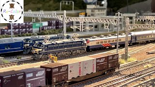 ＜Nゲージ＞EF66牽引 寝台特急『さくら・はやぶさ』＆『なは・あかつき』　Modellbahn Spur N Model Railroad Diorama 鉄道模型