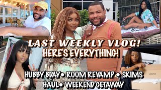 HERE’S EVERYTHING! HUBBY BDAY• ROOM REVAMP • SKIMS HAUL VLOG • HD Lace Wig Ft. ELFINHAIR”