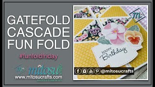 Gatefold Cascade Fun Fold Card | #funfoldfriday