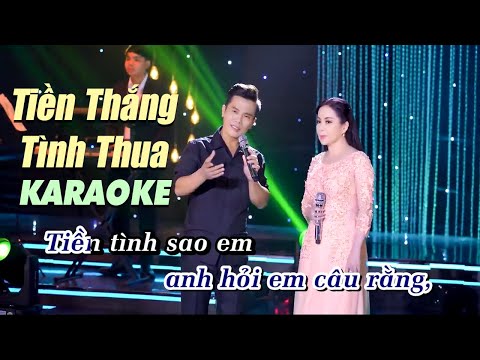 Tiền Thắng Tình Thua Karaoke Song Ca - Beat Chuẩn Lê Minh Trung & Ngọc Hoài Thương