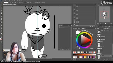 Twitch: Mermay? Mermeow! - rigging a simple character turnaround in Spine Pt.1