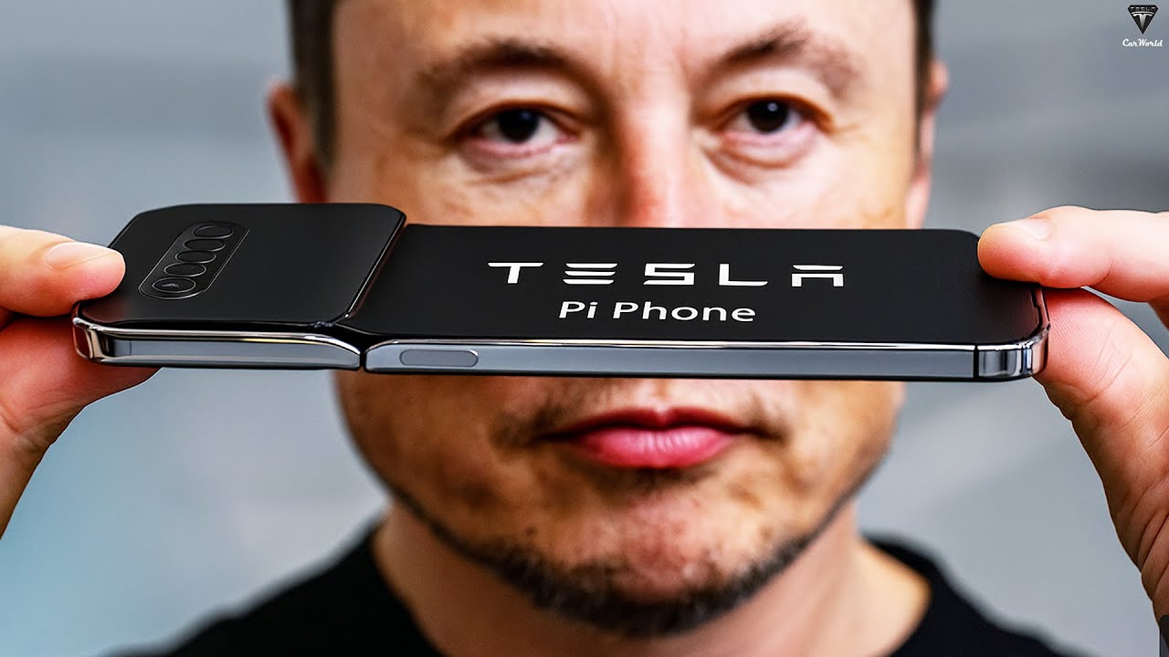 $789 Tesla Pi Phone SHOCKS Final DESIGN! Elon Musk Leaks 5 SECRET Features  Inside!