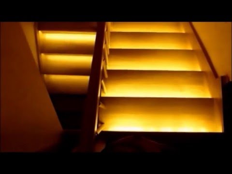 Video: Svítidla Pro Schody (74 Fotografií): Možnosti Osvětlení Schodů V Soukromém Domě, LED Osvětlení Se Senzory Pohybu