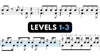 3 Snare & Bass Drum Solos to Test Your Reading Skills! 🥁 (Easy to Advanced)