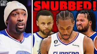 Gilbert Arenas WALKS OFF SET Reacting To NBA All Star Snubs