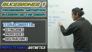 SUCESIONES (PARTE 1) | TEORÍA COMPLETA | PROGRESIÓN ARITMÉTICA | SUCESIÓN DE PRIMER ORDEN SUCESIONES (PARTE 1) | TEORÍA COMPLETA | PROGRESIÓN ARITMÉTICA | SUCESIÓN DE PRIMER ORDEN