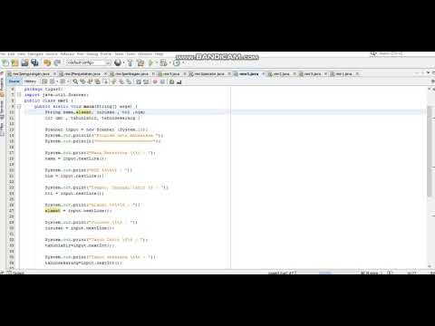 Tutorial Java- membuat program menggunakan scanner part 1