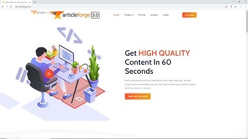 Article Forge - Generate High Quality Content In Seconds - AI  Content Writing Tool