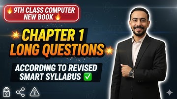9th Class Computer Chapter 1 Long Questions | Smart Syllabus 2026 | Urdu + English Medium