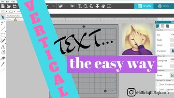 VERTICAL TEXT IN SILHOUETTE STUDIO
