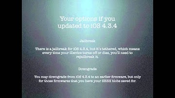 What To Do if You Updated to iOS 4.3.4 or 4.2.9