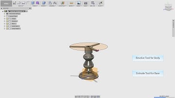 Fusion 360: A lamp with different 3D tools