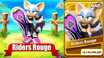 Sonic Dash - Riders Rouge Unlocked & Fully Upgraded Update All 129 Character Unlocked Hack Rings Mod