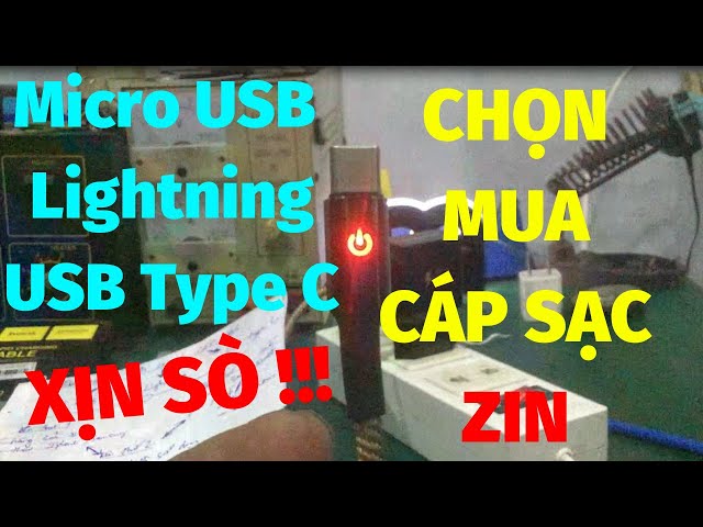 Linh Bảo TV - Cách Phân Biệt Dây Cáp Sạc Điện Thoại Micro USB - Lightning - USB Type C … Xịn Sò !!!