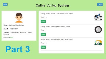 Online Voting System in PHP | Part 3 Tutorial | PHP Mini Project with Source Code | CSS Basics