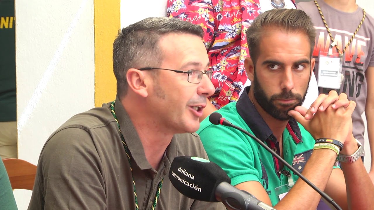 ENCUENTRO JOVENES ROCIEROS RECEPCION A LOS PARTICIPANTES doñana reservas