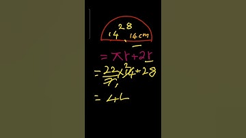 How to Find the perimeter of a semicircle | Semi Circle | Maths
