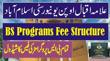AIOU Fee Structure 2023 For All Programs AIOU Fee Structure 2023 For BS Programs