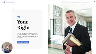 Law Firm Website Template | Modern Wix Studio Design for Lawyers, Tax Advisors &amp; Notaries