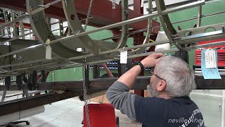 Video 248 Restoration Of Lancaster NX611 Year 7..Dave removes former 28 for inspection