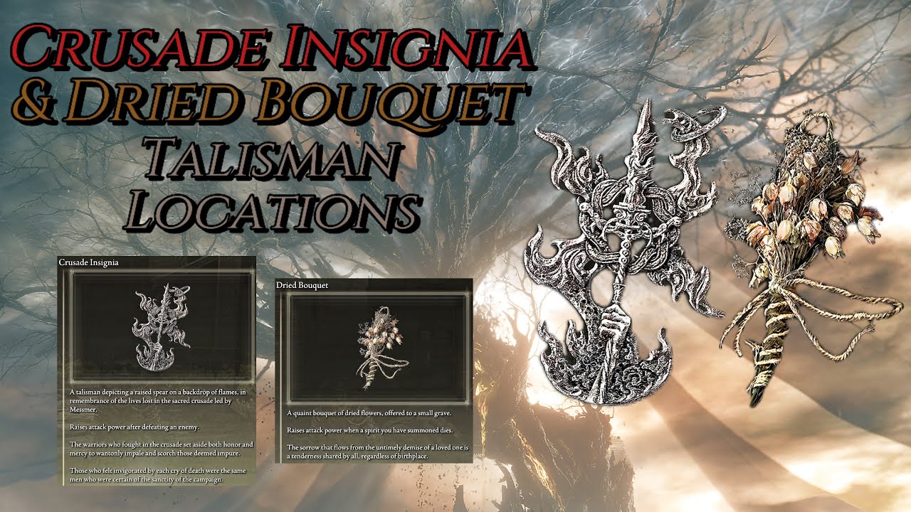 Crusade Insignia & Dried Bouquet Talisman locations Elden Ring Shadow