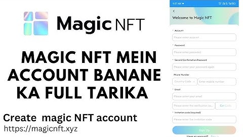 Magic NFT Account Kaise Banaen/Magic NFT Ka account kaise Create Karen