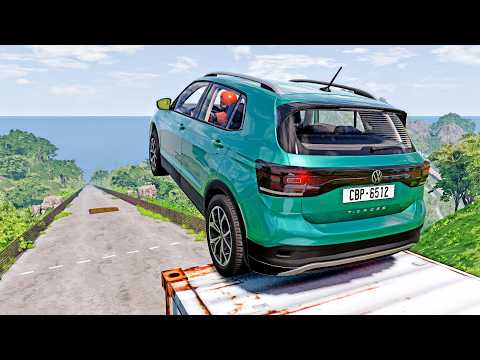 Видео: Epic High Speed Car Jumps #266 – BeamNG Drive | CrashBoomPunk