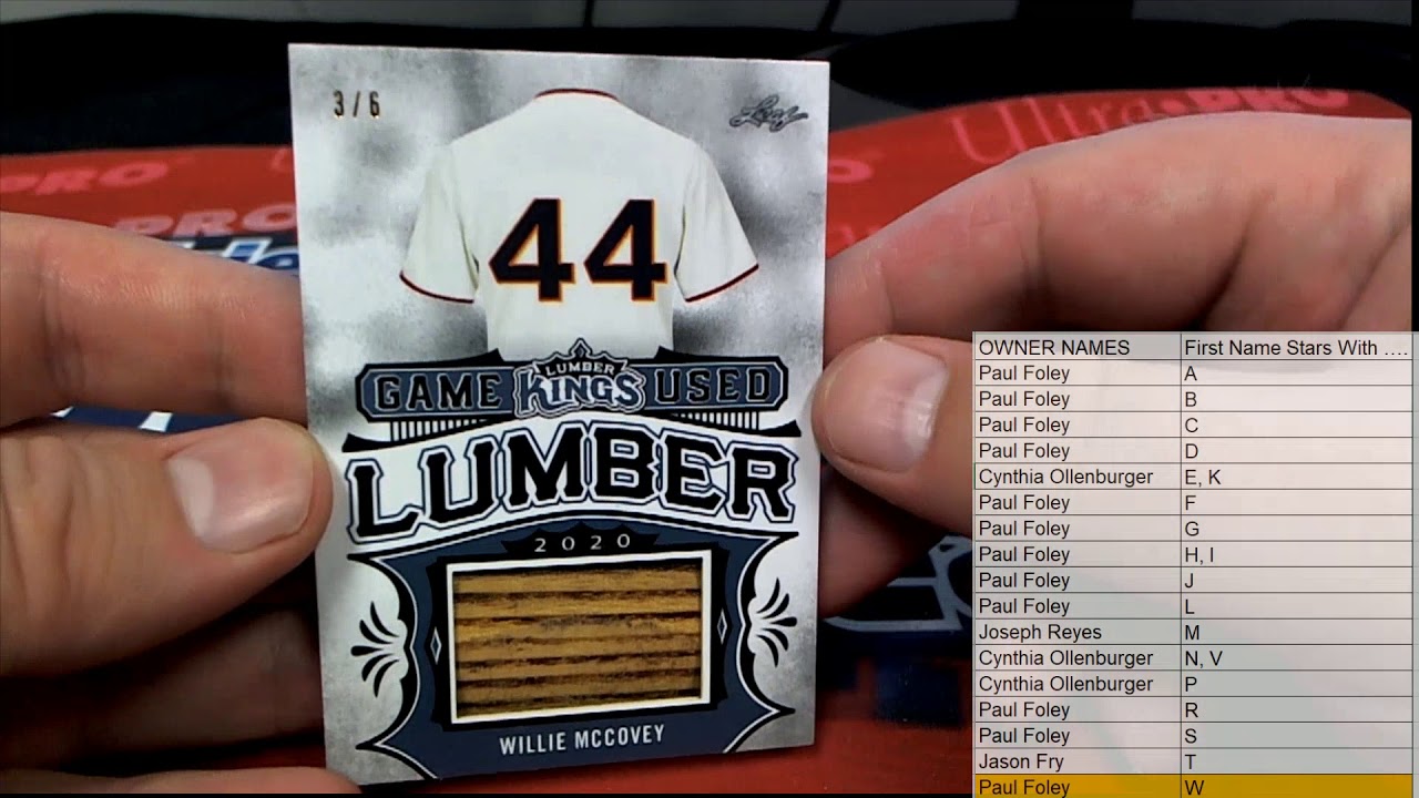 2020 Leaf Lumber Kings Baseball ID 20LUMBERKINGS109 YouTube