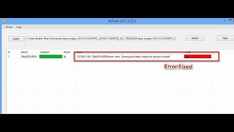Xiaomi Mi Flash Error ( Solved )