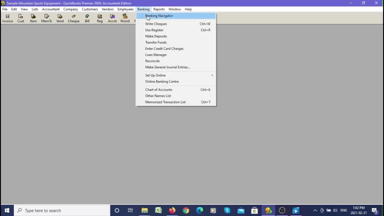 QuickBooks Quick Lesson How to enter Credit Card Charge in QuickBooks