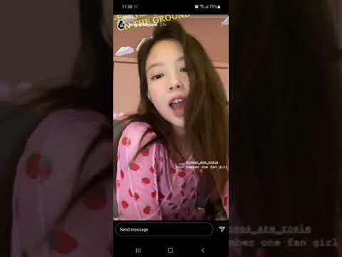 Blackpink Jennie Vibes to Rose "On the Ground" On Instagram Story 210329