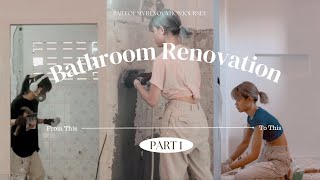 [Pt.1] Bathroom Renovation : Add Window / Remove wall tiles / Build new walls