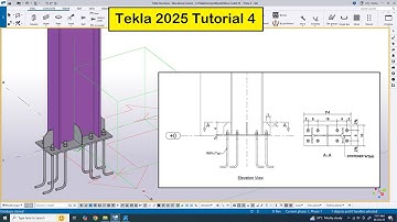 Tekla 2025 Tutorial 4 | Create Baseplate with Example