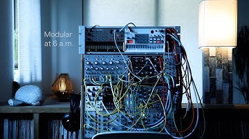Modular at 6 a.m. /Eurorack Ambient/ Rings Plaits Tides Steppy Ensemble Oscillator Volca Sample Keys