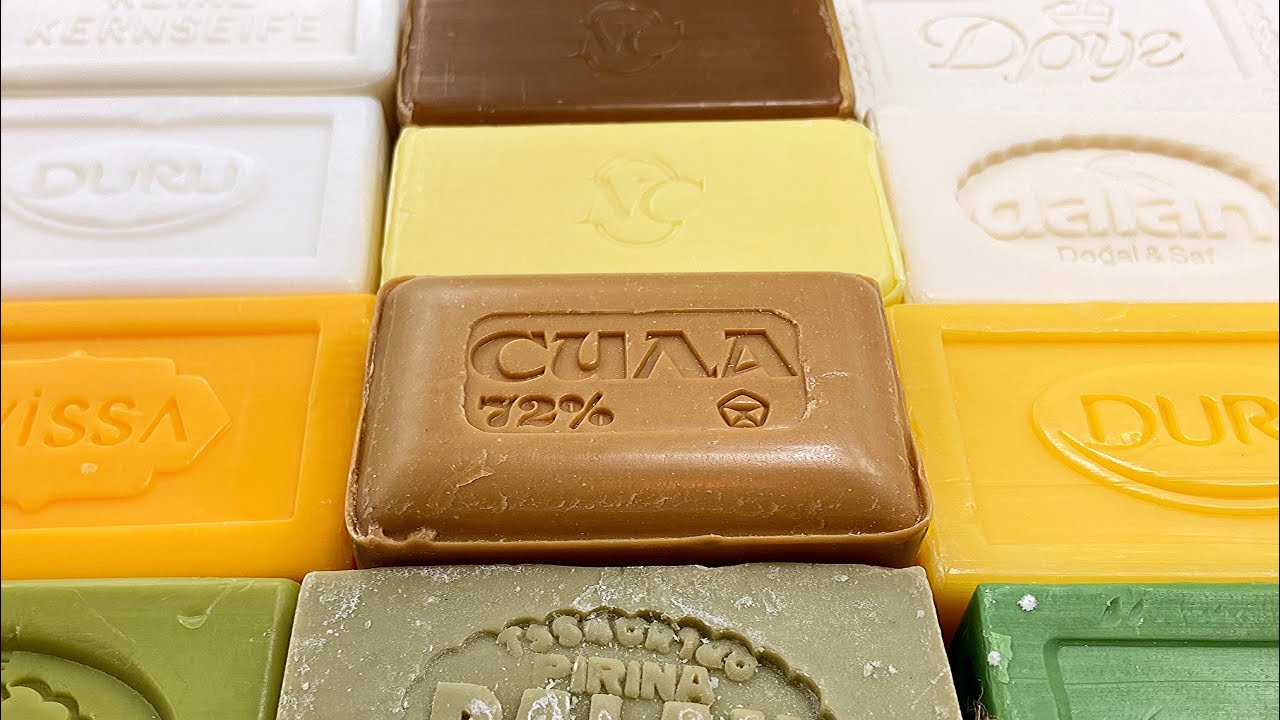 ASMR soap cutting Relaxing crunch🤎