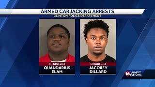 2 arrested in Clinton carjacking