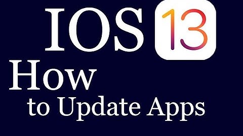 How to Update Apps on IOS 13 iPhone