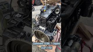 Cummins QSB6.7 Engine Startup Test 🌏 #engine #mechanic #automobile