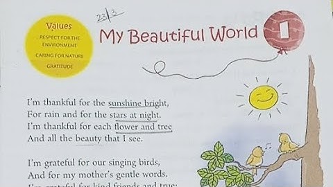 Class 3 Moral Science Chapter 1 My Beautiful World #class3moralscience #yeswecan #mybeautifulworld